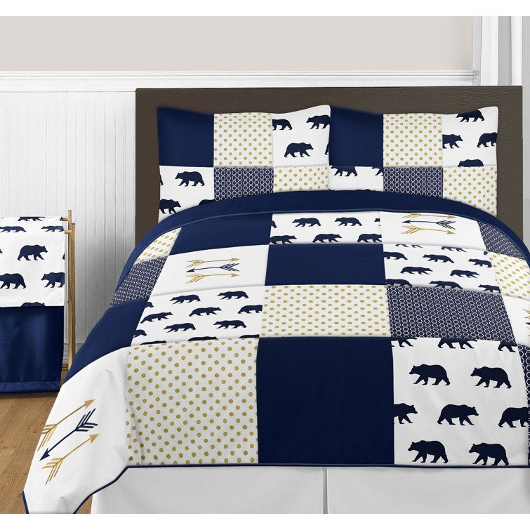 Sweet Jojo Designs Big Bear Microfiber Reversible Farmhouse